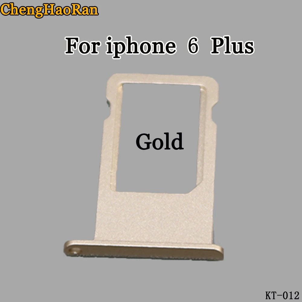 For iPhone 6P Gold ChengHaoRan для iPhone 6G 6 Plus Многоцветный выбор лоток для sim-карты кронштейн заменитель адаптера части для отправки карты иглы - Цвет: For iPhone 6P Gold