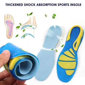 

Comfortable 3 Size Blue Health Healthy Silica Gel Insole Orthotic Insole Environmental Protection Healthcare Insole Motion