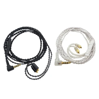 

Gold Plated Interface MMCX Cable for Shure RMCE-UNI -SE215 SE535 SE848 Earphone Version with Mic Call Compatible IOS-Android