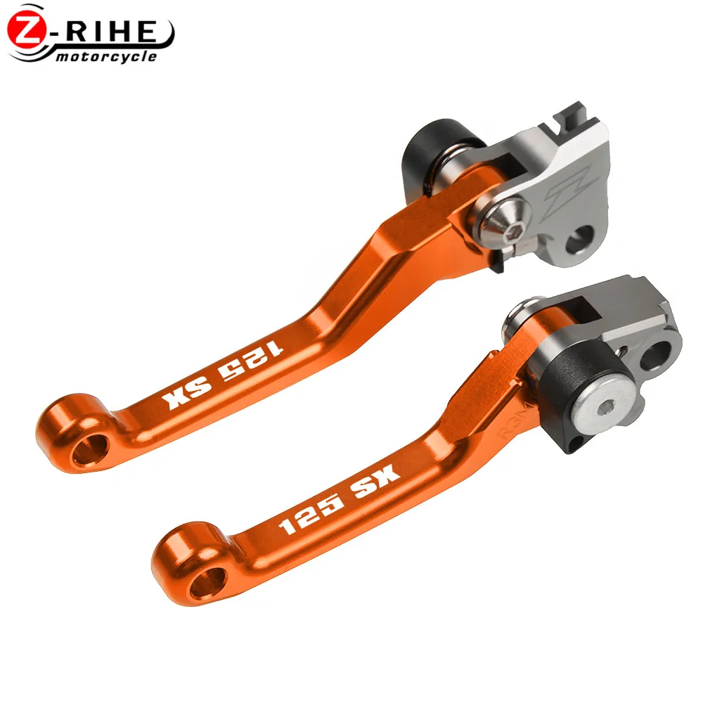 Orange 125SX Аксессуары для мотоцикла, грязный велосипед, поворотные тормозные рычаги сцепления, регулируемые мотоциклетные детали для KTM 125SX 125 SX 2005 2006 2007 2008 - Цвет: Orange 125SX