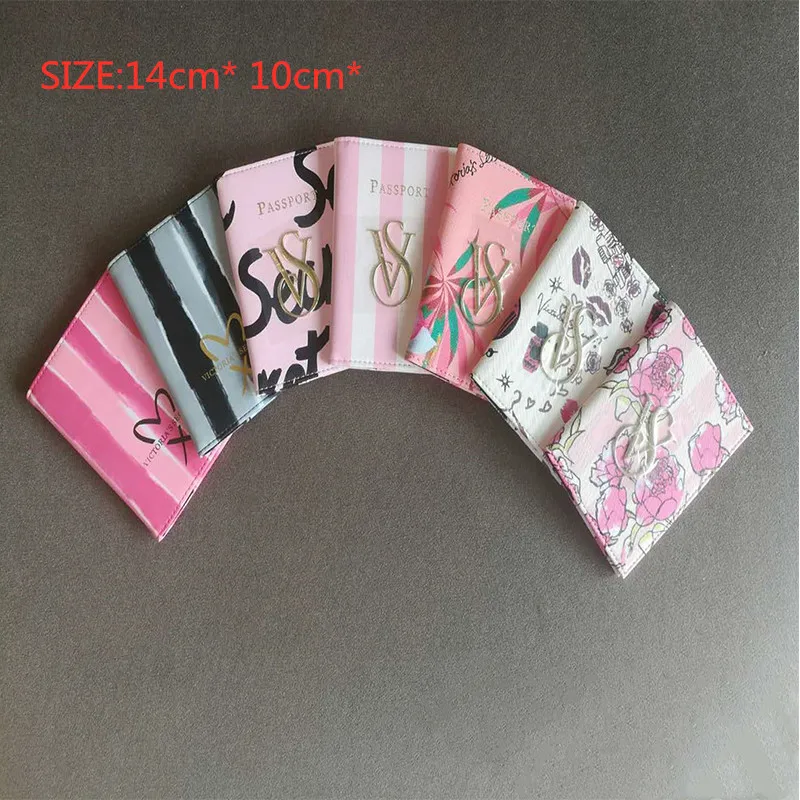Розовая Обложка для паспорта, модная дорожная кожаная обложка для паспорта, чехол для карт, высокое качество, для мужчин и женщин, держатель для ID карт, необходимые аксессуары