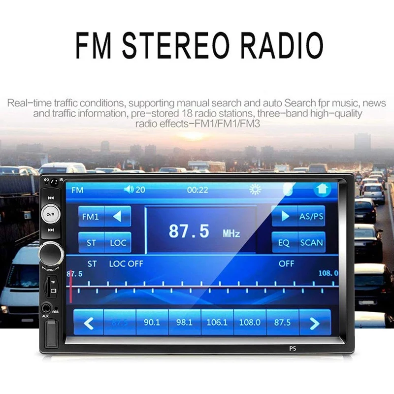 2 Din автомобильный стерео 7 дюймов HD свяжитесь Sn MP5 плеер Bluetooth FM радио Поддержка
