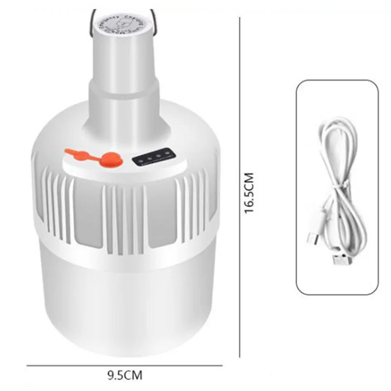 

Solar LED Light Bulb Battery USB Cable Torch Lamp Set Rechargeable For Outdoor