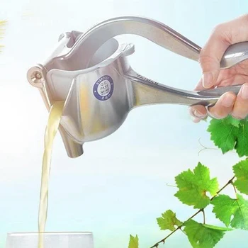 

Manual Lemon Pliers Juicer Aluminum Alloy Healthy Nutrition Safety and Non-toxicity Fruit Squeezer Handle Press Household