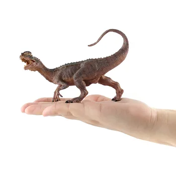 

14cm Jurassic World Simulation Dinosaur Model Dilophosaurus Plastic Animal Model Home Decoration Crafts Miniatures Kid Gift
