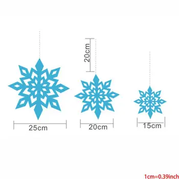 

Party Christmas Snowflakes Decoration 3D Hollow Snowflake Paper Garland Wall Han