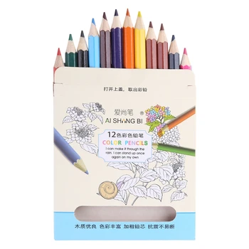 12 24 kolor ołówki naturalny kolor drewna ołówki rysunek ołówki do szkoły biuro malowanie artystyczne szkic dostaw tanie i dobre opinie OOTDTY CN (pochodzenie) kolorowa