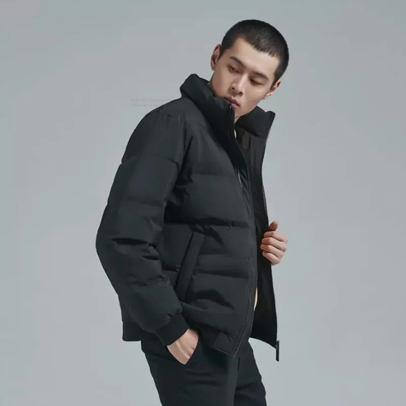 Xiaomi Mijia пуховик мужской зимний Портативный Теплый 90% белый утиный пух с капюшоном мужская куртка пальто IPX 4 от 90FUN
