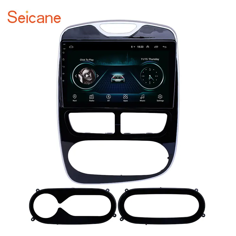 

Seicane 10.1 inch 2din Android 8.1 Car Radio Head Unit Player for 2012-2015 2016 Renault Clio Digital/Analog support OBD2 SWC