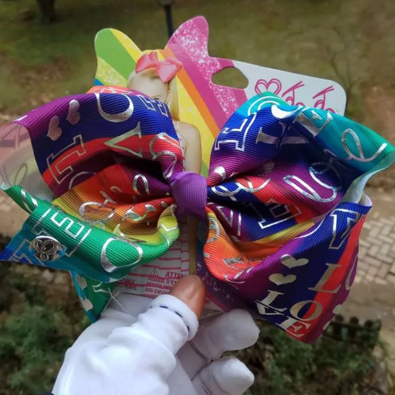 Европа и Америка стиль JOJO Unicorn серия 8 дюймов лента в рубчик печать заколки Лидер продаж