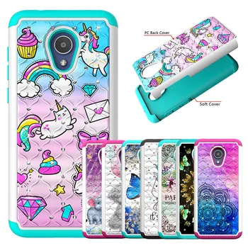 

Luxury Bling Diamond Case For Alcatel 7 Folio Tetra 1X Evolve TCL LX IdealXtra Revvl 2 Plus 2018 Phone Cases Back Cover Fundas