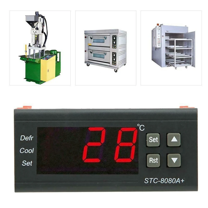 STC-8080A 110-220V на все случаи жизни, Температура контроллер термостат аквариумный датчик