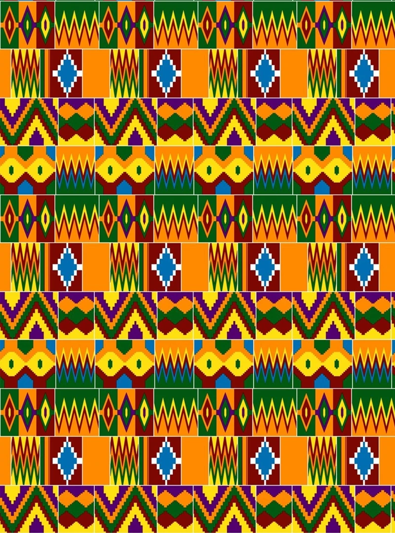 Miss L популярная африканская вощеная ткань принтом 6 ярдов/шт. Kente восковая ткань хлопок HL19S111717 - Цвет: Красный