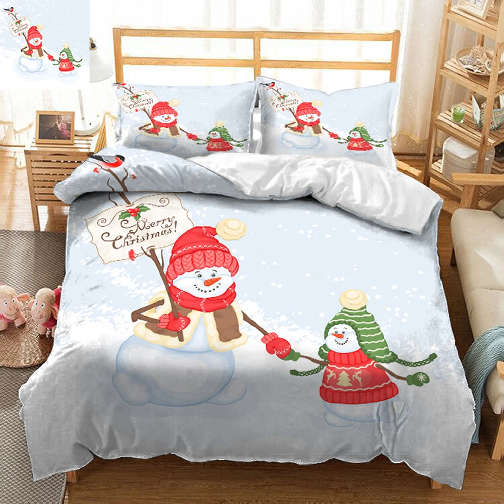 

Fresh and simple ins style bedding series photos 3d quilt bedding cartoon anime to map custom Christmas gift home decoration