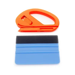 Ensemble d'outils d'emballage en vinyle pour voiture, 2 pièces/ensemble, coupe Film, grattoir à compression, Film en Fiber de carbone, aide à la teinture des vitres, nouveau 