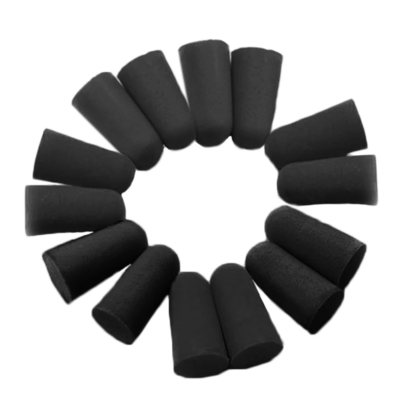 20 шт./лот удобные для защиты слуха черные беруши губка пена анти-шум храп | Красота