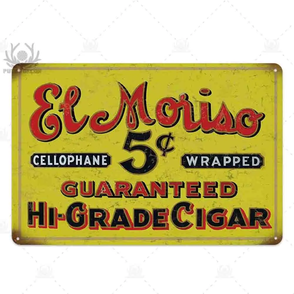 Сигары старинный оловянный знак табак металлический знак Настенный декор для сигарного магазина металлическая пластина - Цвет: TH3185