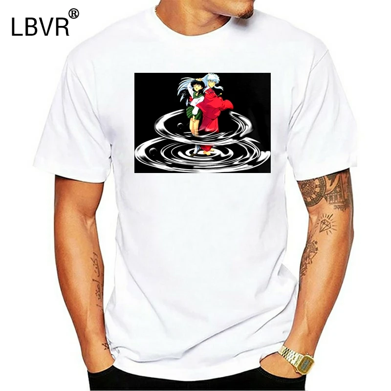 New Inuyasha Kagome Priestess Anime Manga Men'S Black T-Shirt Size S-5Xl Free Shipping Tee Shirt | Мужская одежда
