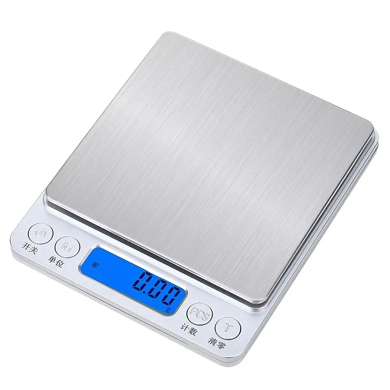 Digital Kitchen Scale Mini Pocket Stainless Steel High Precision Jewelry Electronic Balance Weight Gold Grams