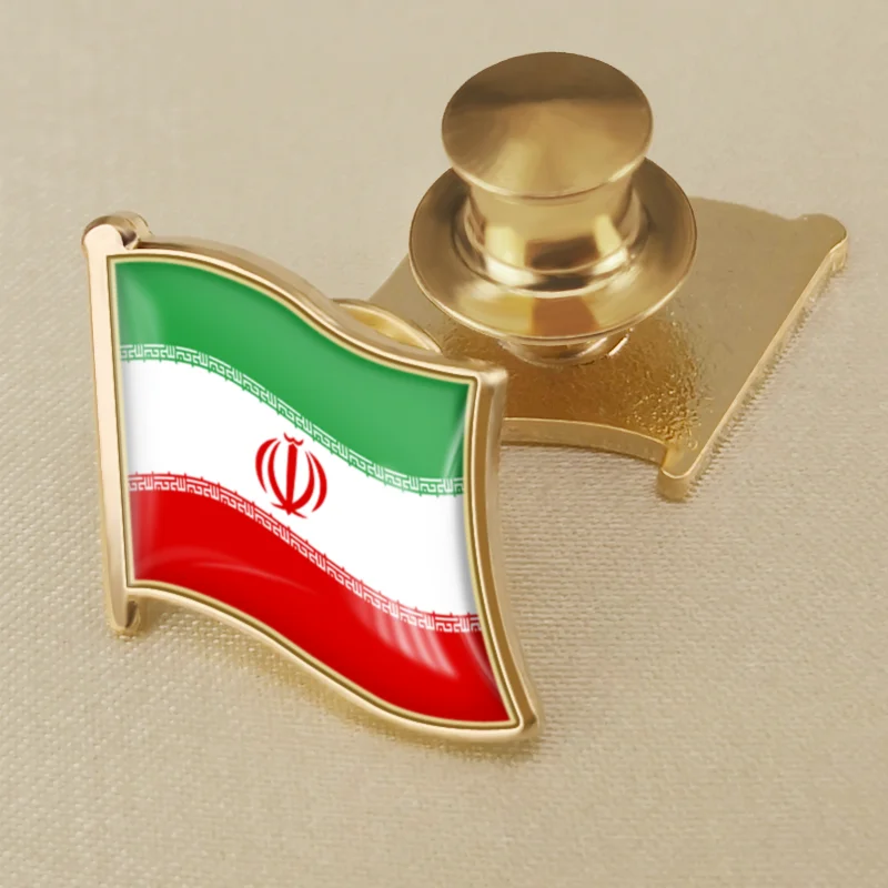 Iran Drapeau & Royaume-Uni Drapeau Amitié Courtoisie Broche Badge 