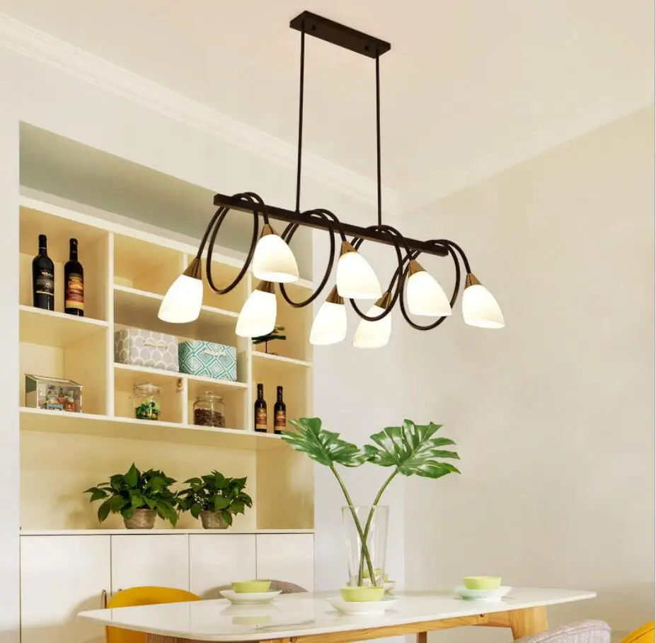 

Modern Living Room Pendant Lights Led Loft Suspended Lamp Luminaires Nordic Dining Room Lighting Fixtures Iron Hanging Lights