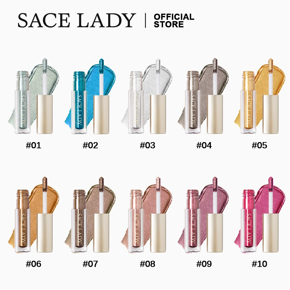 SACE LADY блестящие тени для макияжа жидкие мерцающие век металлический осветитель