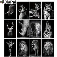 DIAPAI Алмазная картина "картина с чернилами животных" вышивка крестиком на заказ фото Алмазная вышивка квадратная круглая дрель домашний декор