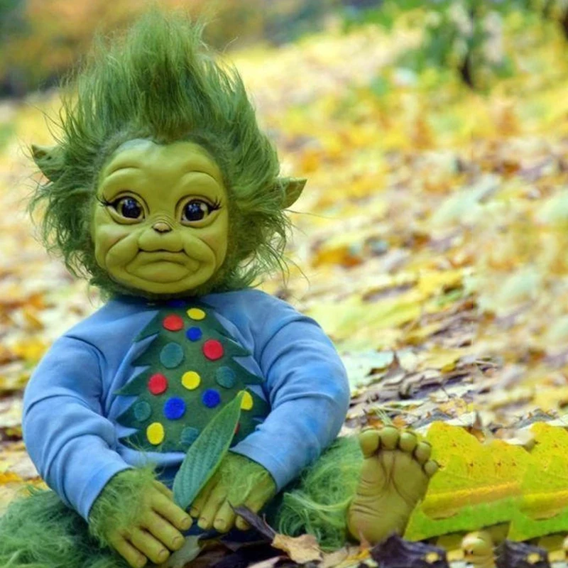 New-Reborn-Baby-Grinch-Toy-Realistic-Cartoon-Doll-Christmas-Simualtion-Doll-Kids-Christmas-Gifts-Drop-Shipping