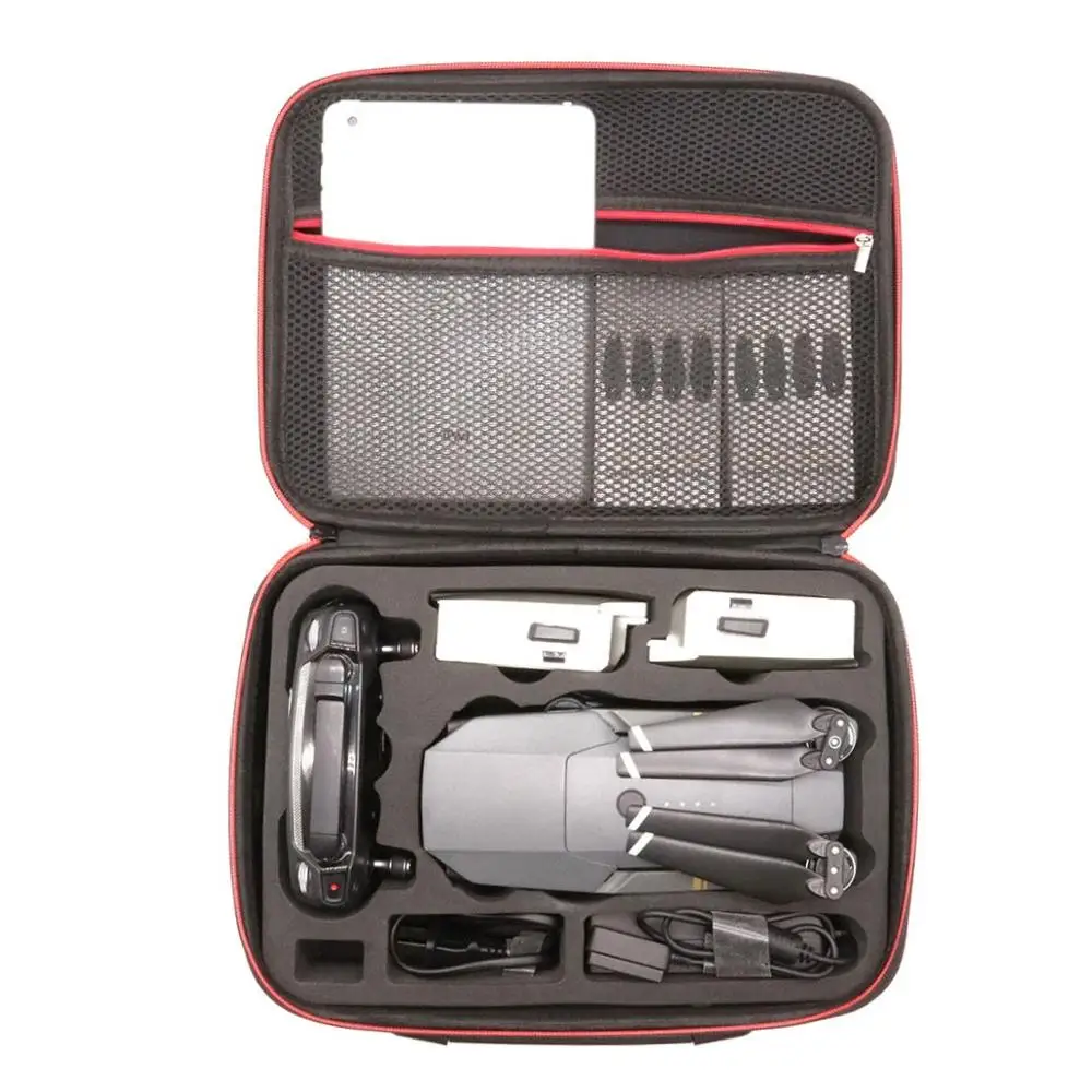Sac bandoulière DJI Mavic Pro porté en bandoulière, protection EVA antichoc visible.
