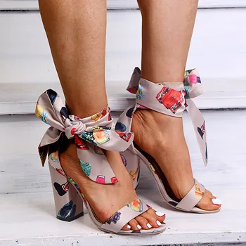 

2020 Women Fashion Sandals High heel Thick heel Women Sandals Shoes Ladies Zapatos Mujer