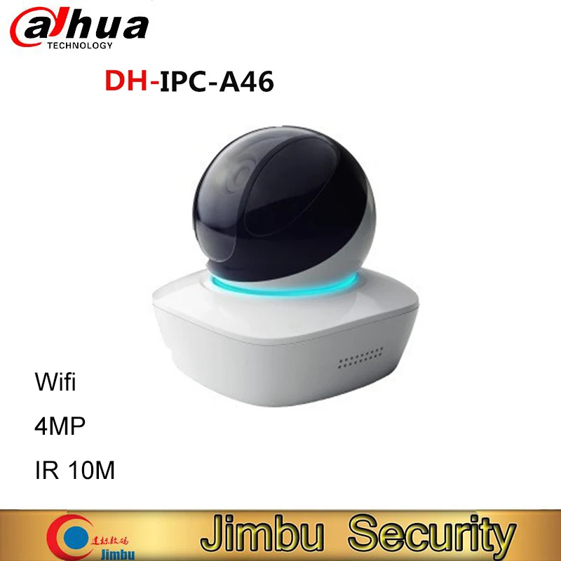Оригинал Dahua IPC-A46 4MP купольная IP камера Камера Wi-Fi с Двусторонняя обратная связь