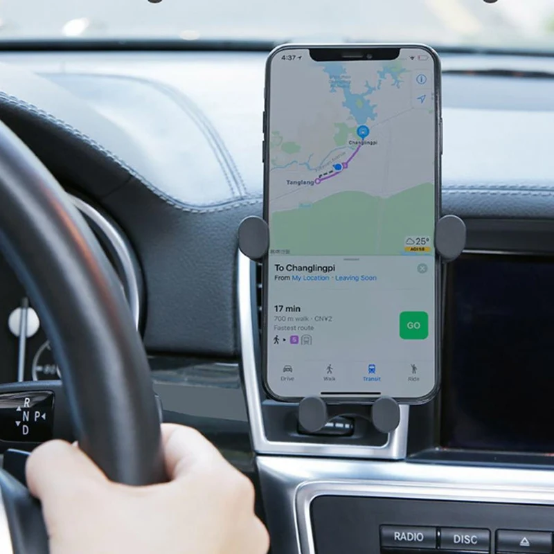360 градусов Поворотный авто замок гравитационный автомобильный держатель телефона вентиляционное отверстие крепление Автомобильная Подставка для телефона