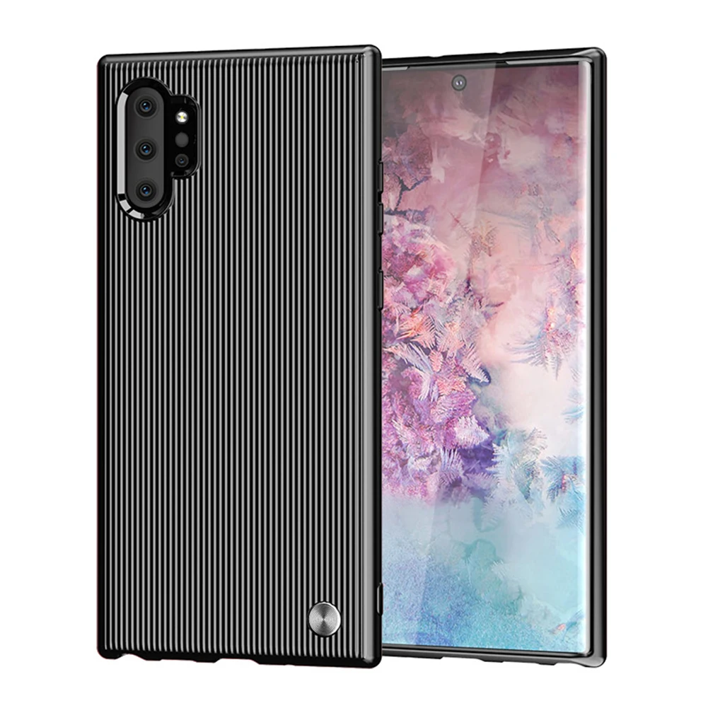 

Striped Silicone Case For Samsung Galaxy Note 10 Plus Ultra-thin Luggage Pattern Soft TPU Back Cover Capa For Samsung Note10+ 5G