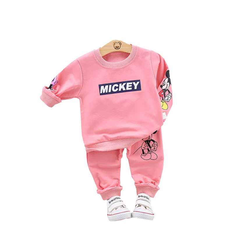 Baby Clothes For Spring Autumn Infant Cartoon Suits Kids Long Sleeve T-shirt Sets Children Fashion Tracksuits Toddler Clothing | Детская