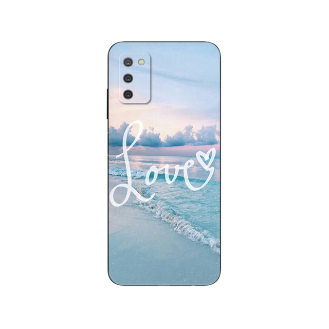 Samsung A03S Case Phone Back Cover For Samsung Galaxy A03s GalaxyA03s A 03s a037 Soft Silicon Case 6.5inch black tpu case