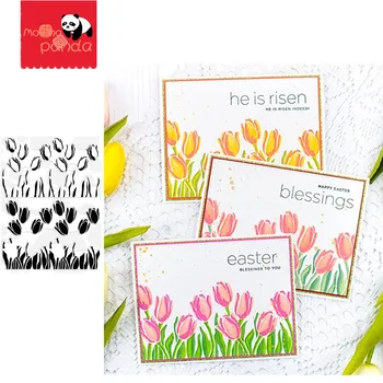 

LAYERED TULIPS Metal Cutting Dies and Stamps SStencil for Album Paper DIY Gift Card Decoration Embossing Dies New 2020