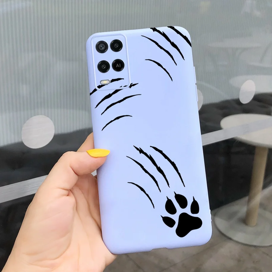 phone pouches For OPPO A54 A 54 2021 Case Silicone Phone Cover For OPPOA54 CPH2239 CPH2195 A 54 5G Shockproof Soft Bumper 6.5 inch Cute Covers mobile pouch