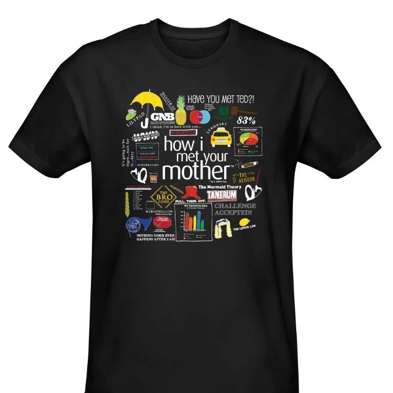 

Men T Shirt How I Met Your Mother Mashup Funny T Shirt Novelty Tshirt Women