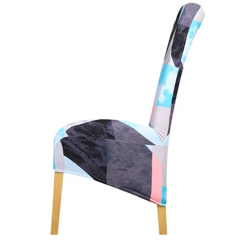 

Printed Long Back Chair Cover Europe Style Seat Covers Chair Covers Banquet Hotel Party Banquet Housse De Chaise Home Christmas