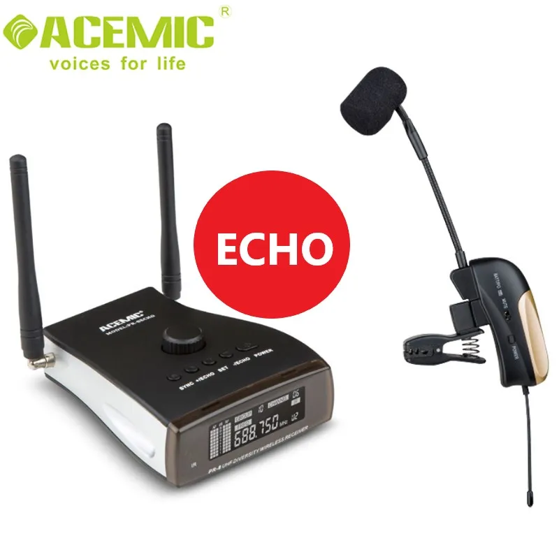 Acemic Pr8/st4 Echo Wireless Saxophone Microphone With 3 Levels Of