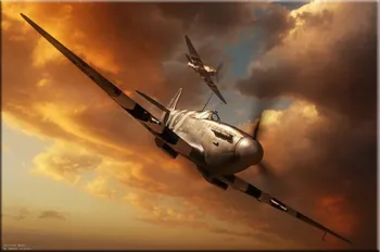 

Two Overhead Flying in the Fighter Plane Diamond Painting