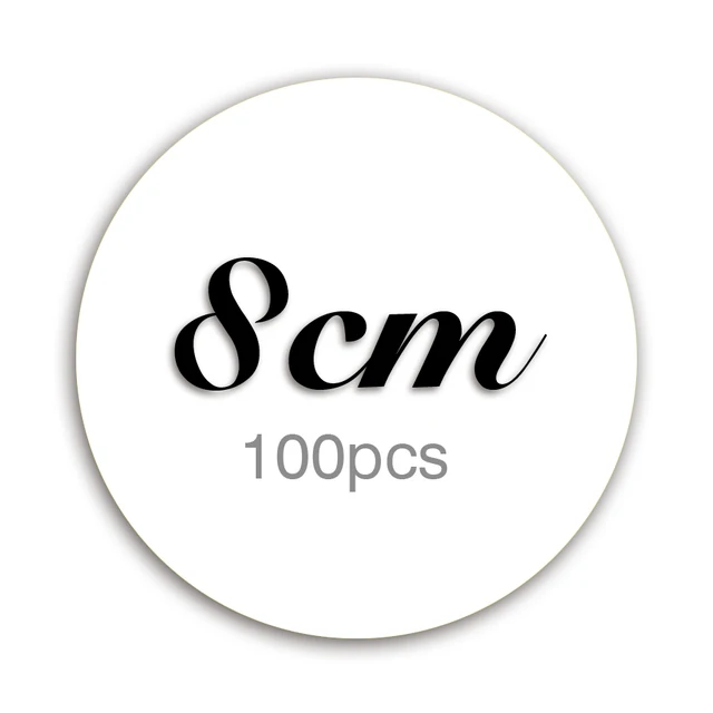 Custom Sticker And Customized LOGO Wedding  Design Your Own Stickers Personalized Adhesive Round Label For Packing 8CM-100PCS