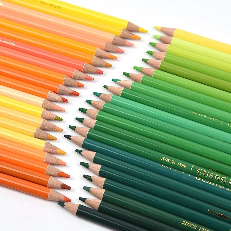 Brutfuner 48/72/120/160/180 Color Professional Oil Color Pencils Set Wood Soft Watercolor Pencil For Drawing Sketch Art Supplies 5