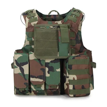 

Military Tactical Molle Airsoft Vest Paintball Combat Training Vest Soft Vest Shooting Hunting Outdoor Molle Police Vest