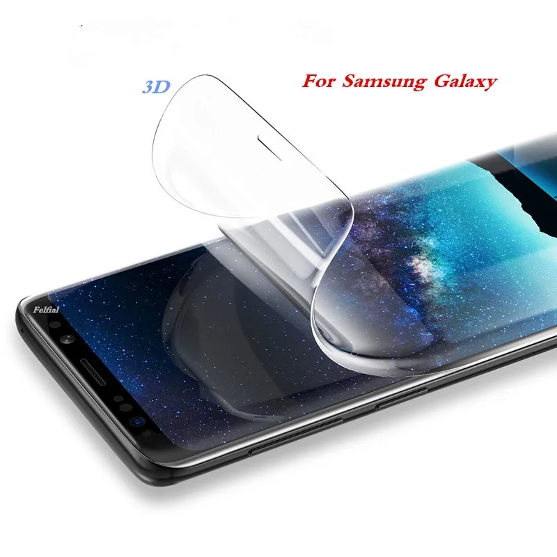 2 шт. Гидрогелевая защитная пленка из ТПУ для samsung Galaxy s8 s9 s10 plus s10lite a6 a7 a8 2018 Note9 |