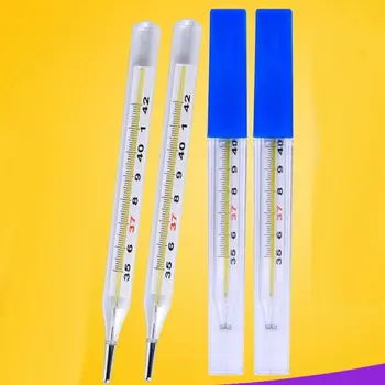 

2pcs Medical mercury glass thermometer Probe digital thermometer professional health tool Body temperature measurement for Baby
