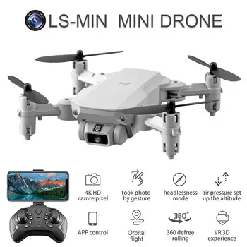 

LS-MIN Mini Drone WiFi FPV Altitude Hold Foldable 6-Axis Gyro RC Quadcopter with 480P/1080P/4K HD Camera for Kids & Adults