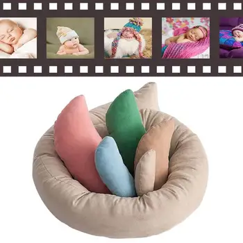 

Baby Photo Shoot Wheat Donut Posing Props 3PCS/Set Baby Pillows Ring Newborn Photography Props Basket Filler Photography Tools