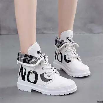 

New Vulcanized shoes ladies platform ladies mesh high-top lace-up casual shoes walking sneakers soft