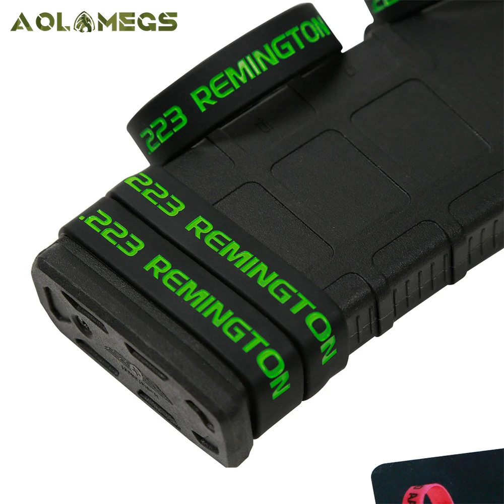 AOLAMEGS 6 PCS.223 REM Magazine Marking Bands Gun Marking BandsHunting Gun Accessories